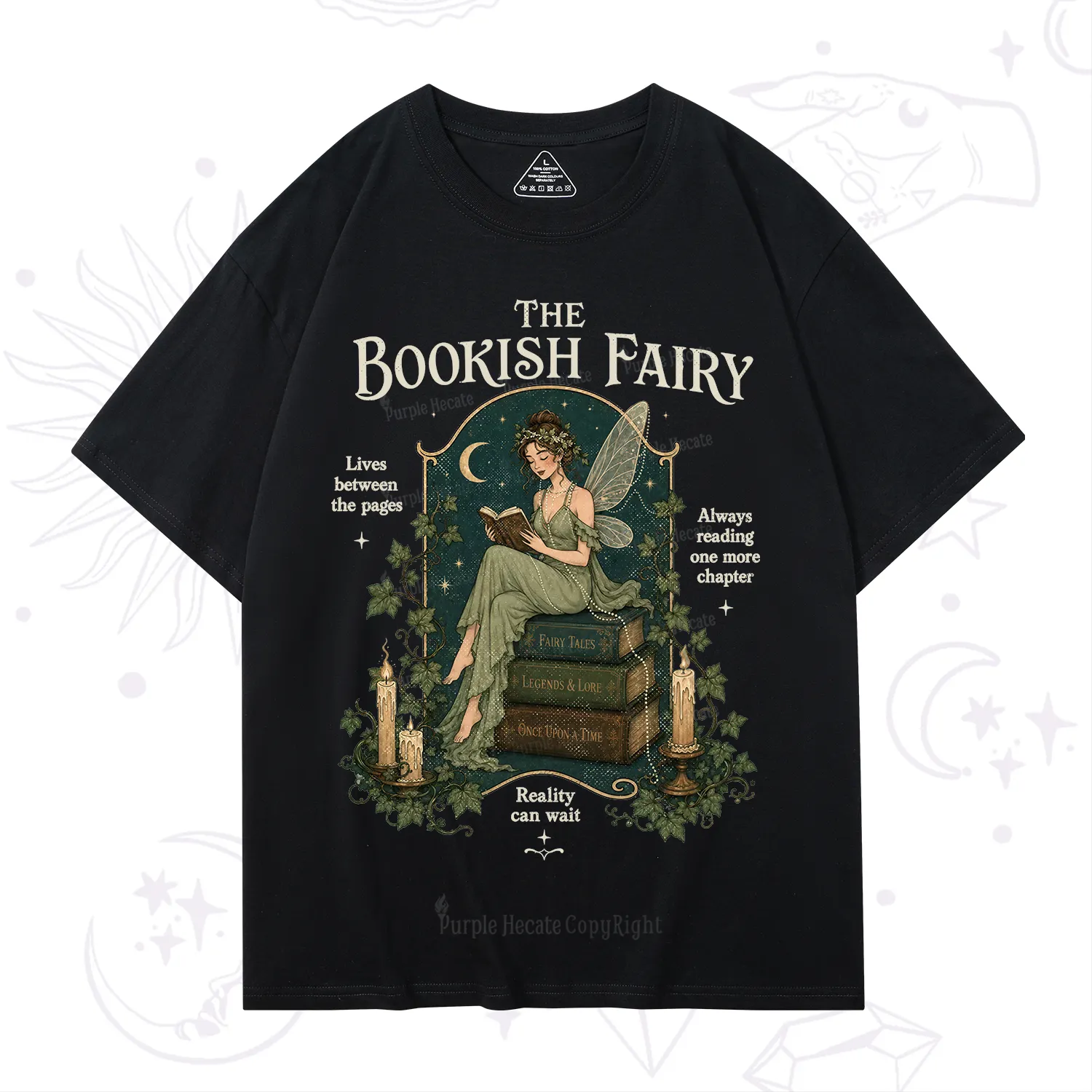 Purplehecate The Bookish Fairy T-Shirt