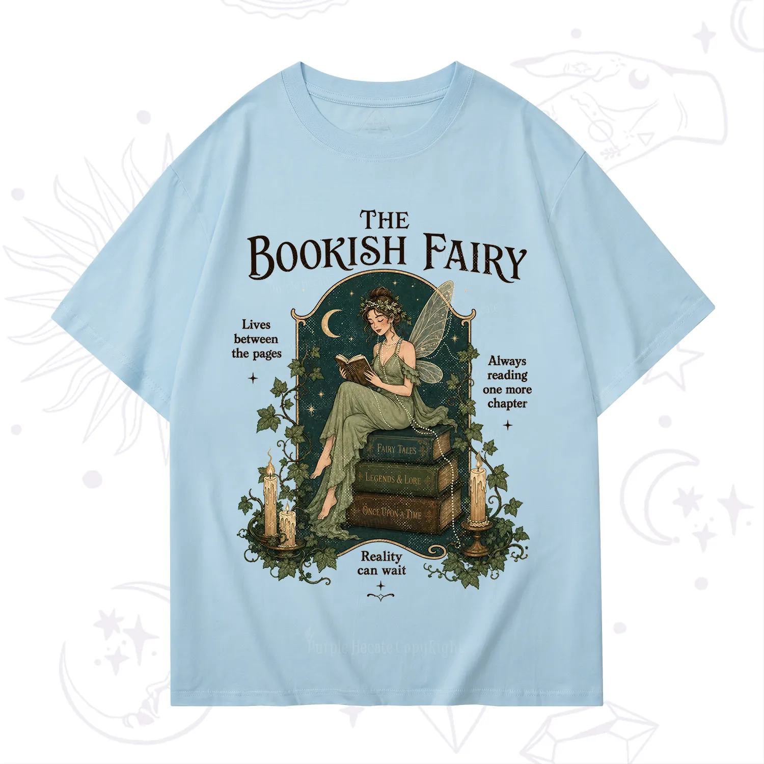 Purplehecate The Bookish Fairy T-Shirt