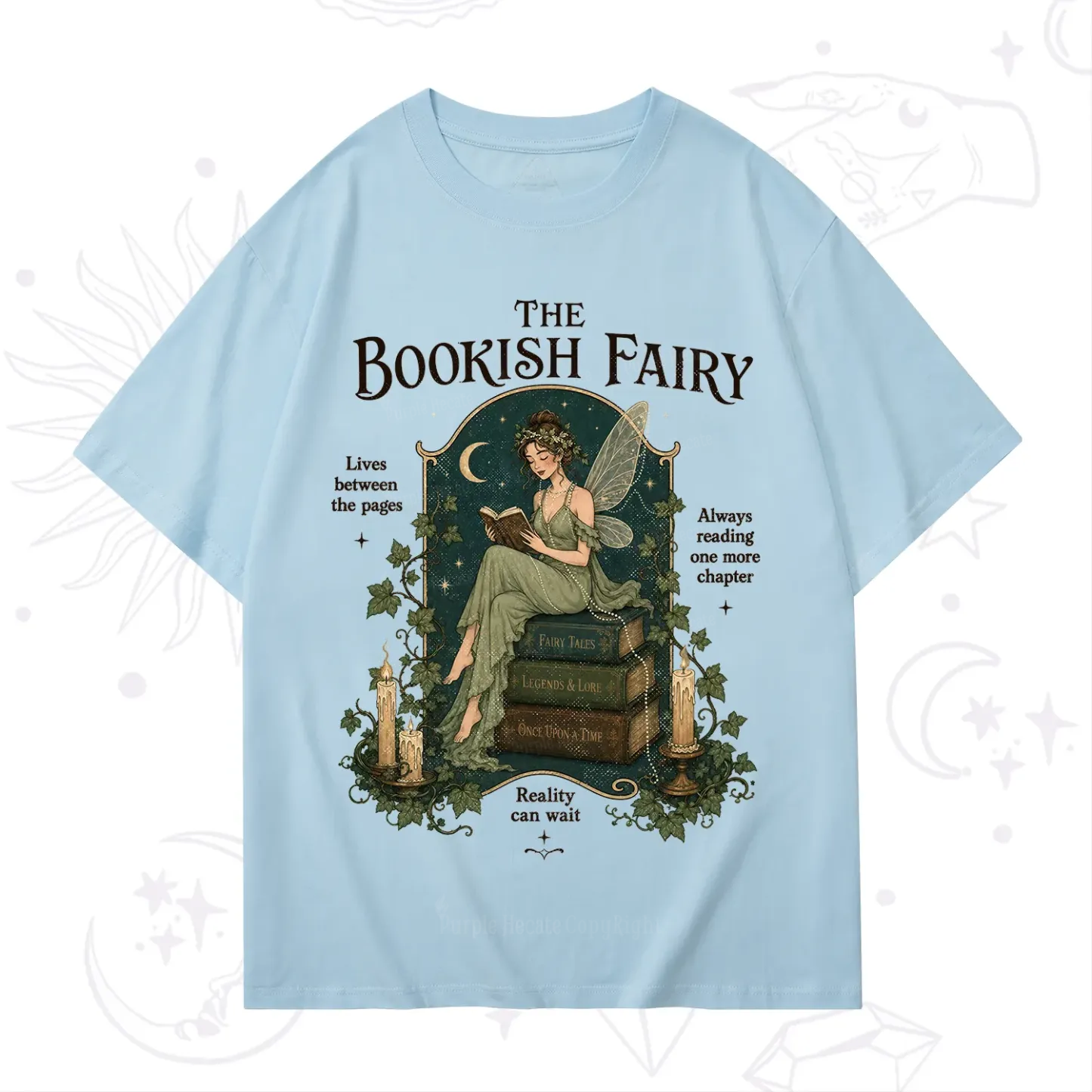 Purplehecate The Bookish Fairy T-Shirt