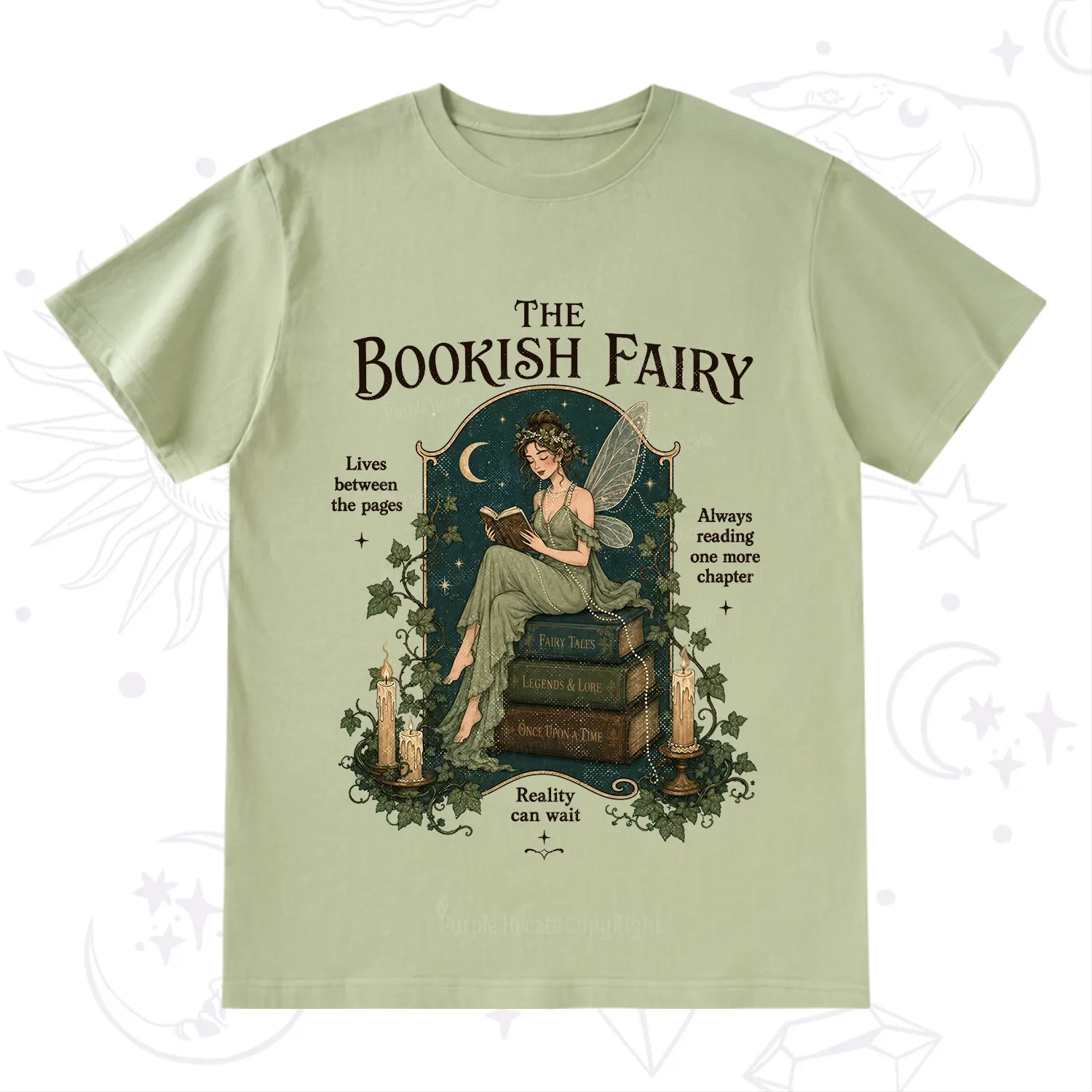 Purplehecate The Bookish Fairy T-Shirt