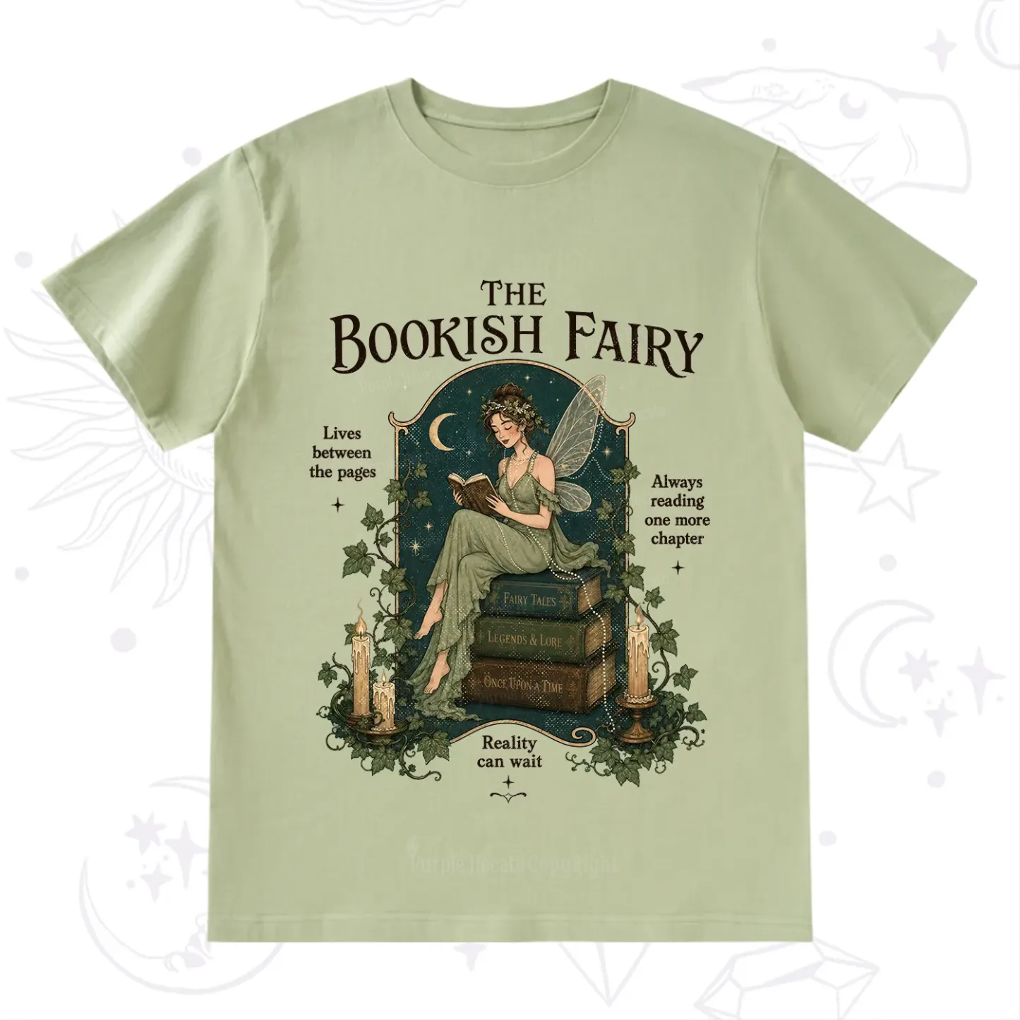 Purplehecate The Bookish Fairy T-Shirt