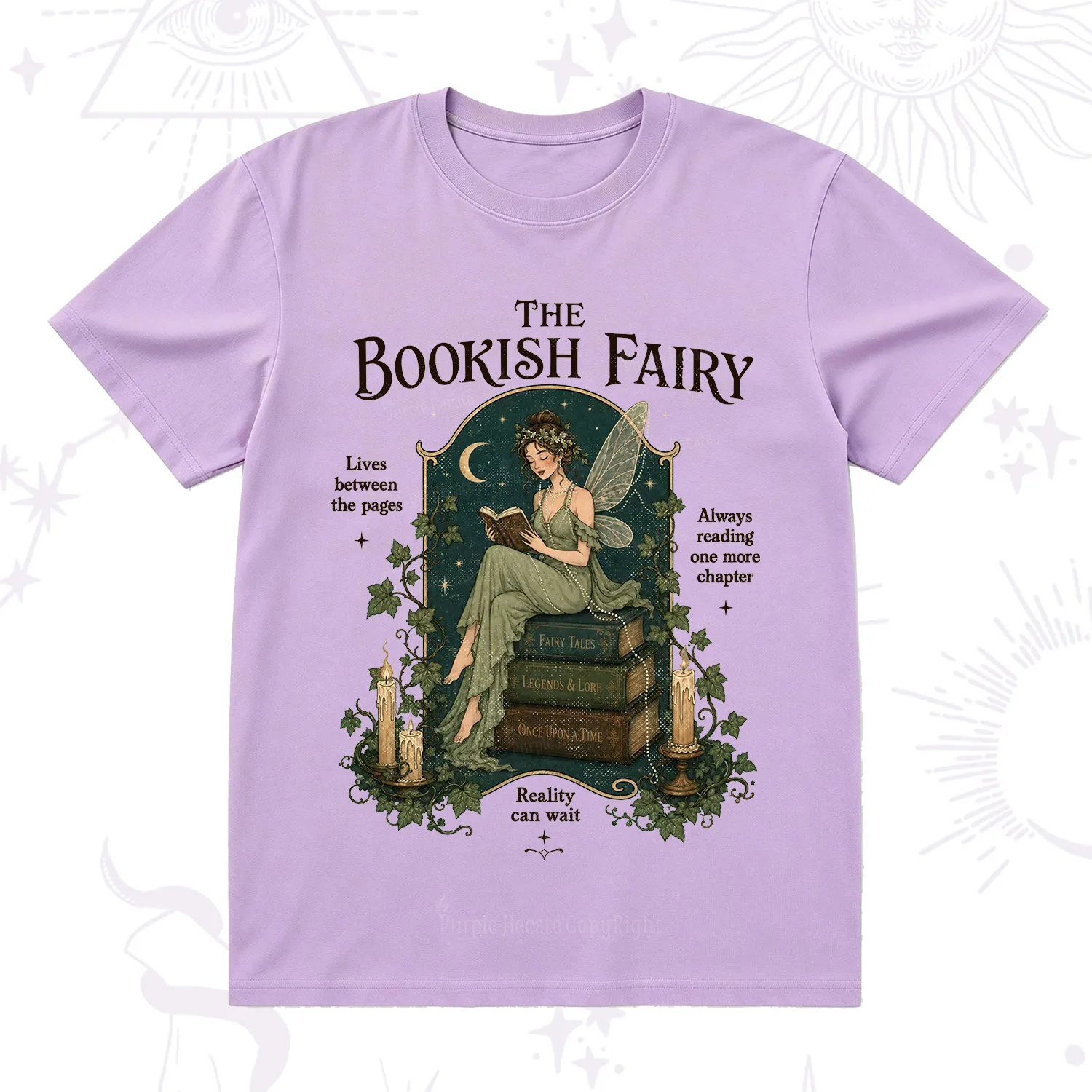 Purplehecate The Bookish Fairy T-Shirt