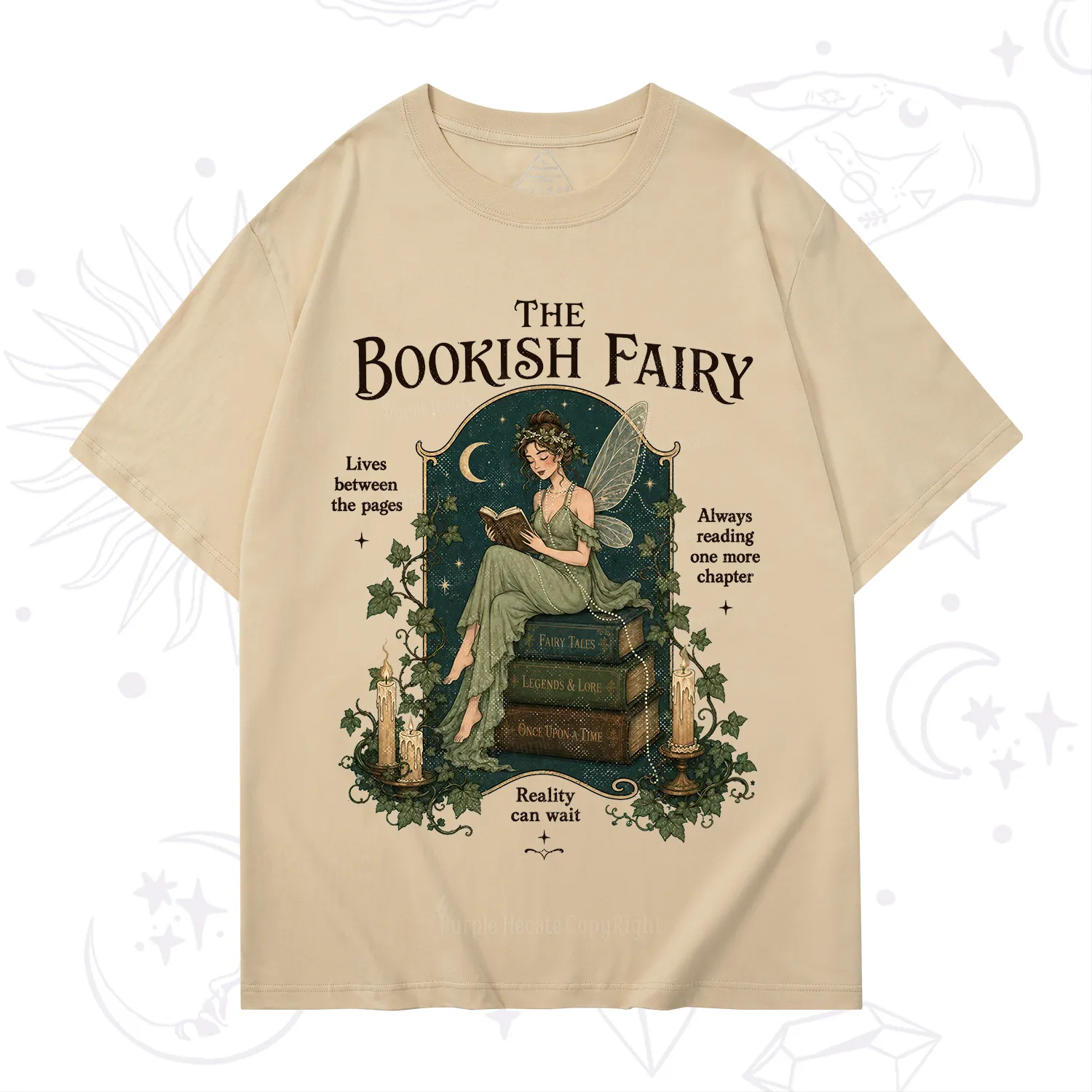 Purplehecate The Bookish Fairy T-Shirt