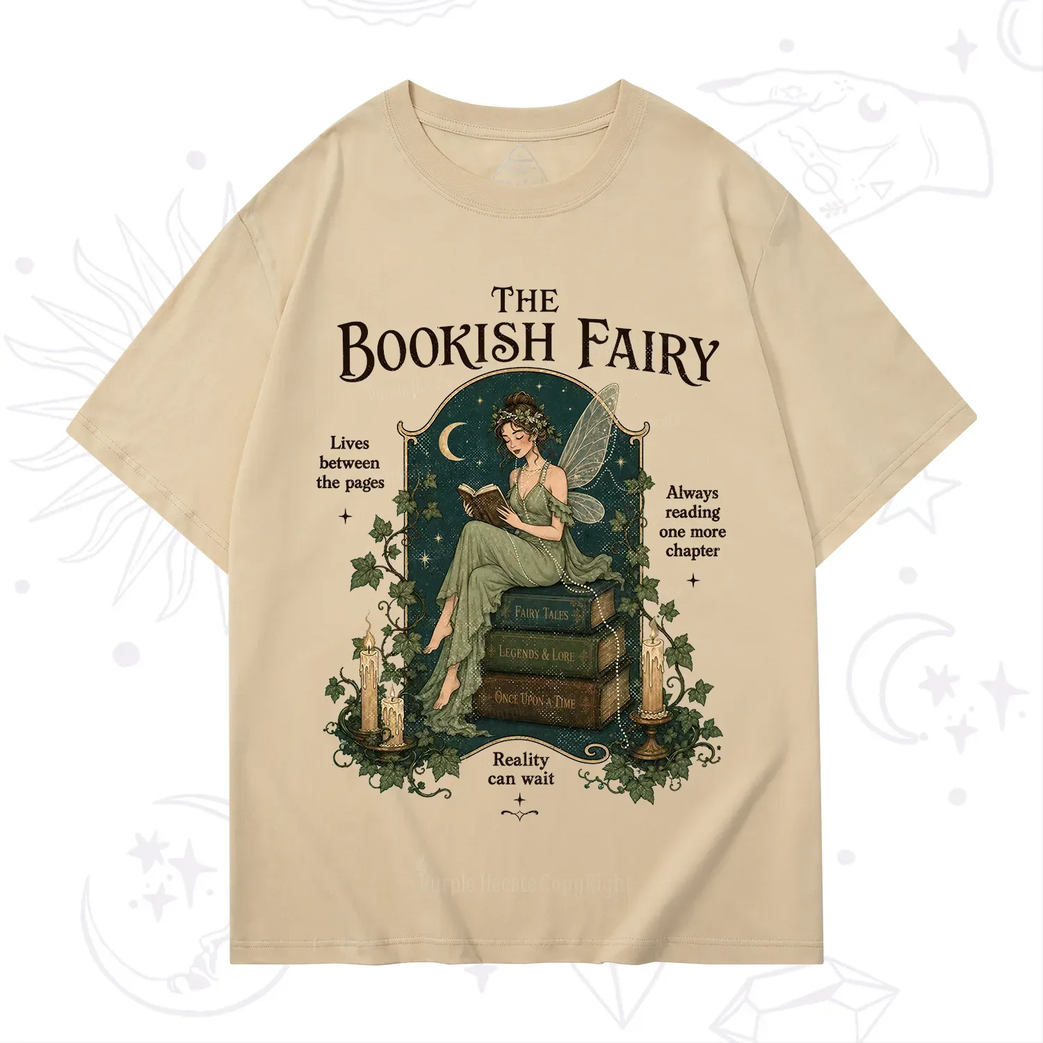 Purplehecate The Bookish Fairy T-Shirt