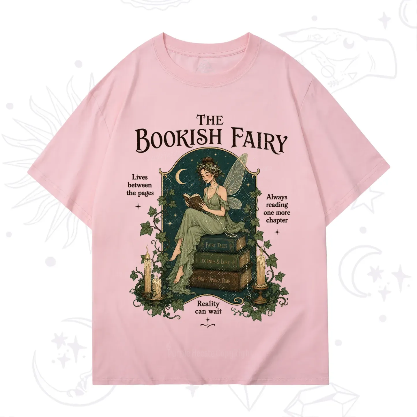 Purplehecate The Bookish Fairy T-Shirt