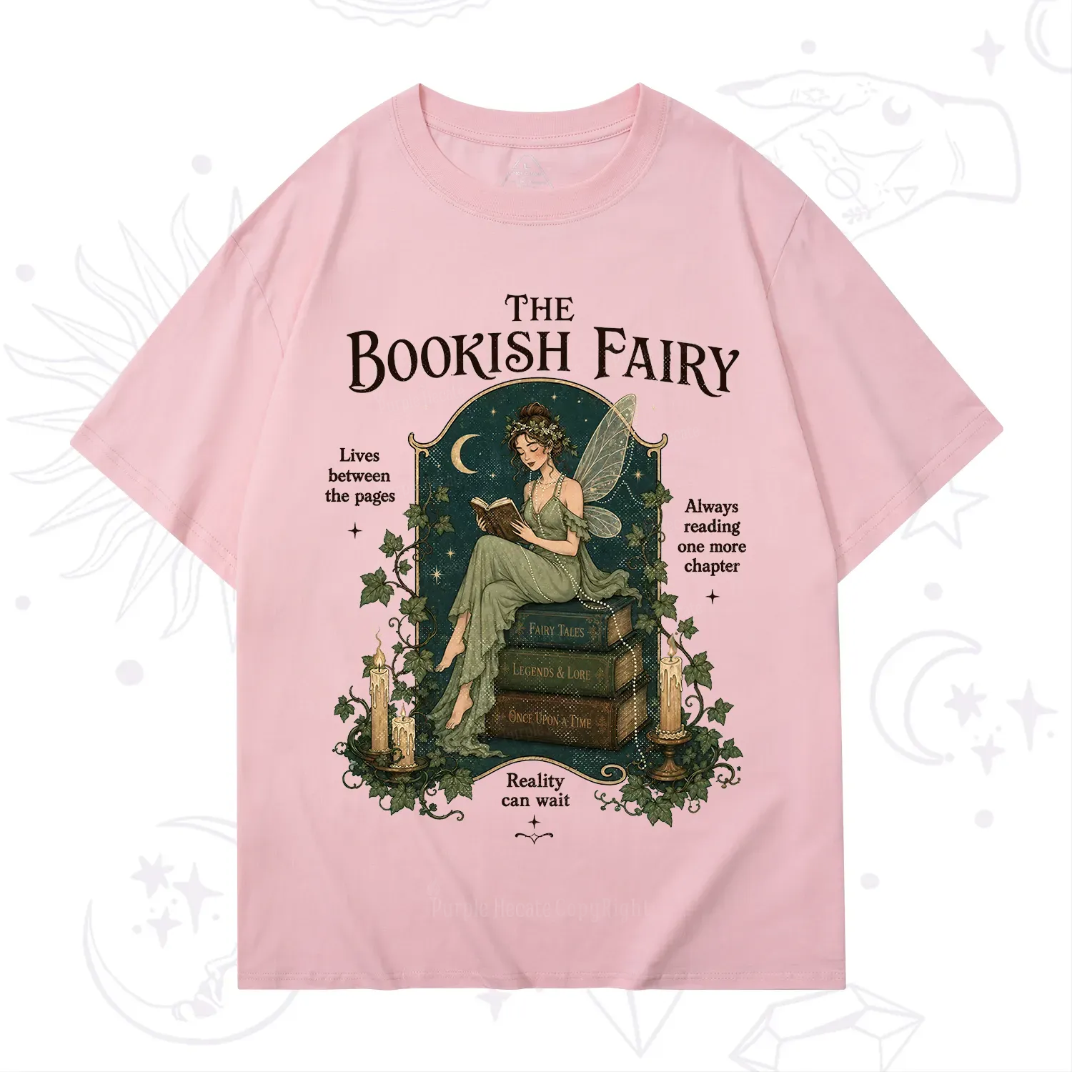 Purplehecate The Bookish Fairy T-Shirt