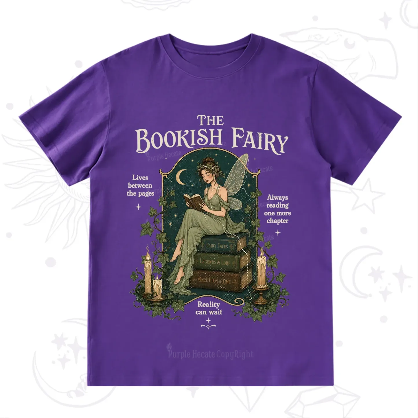 Purplehecate The Bookish Fairy T-Shirt