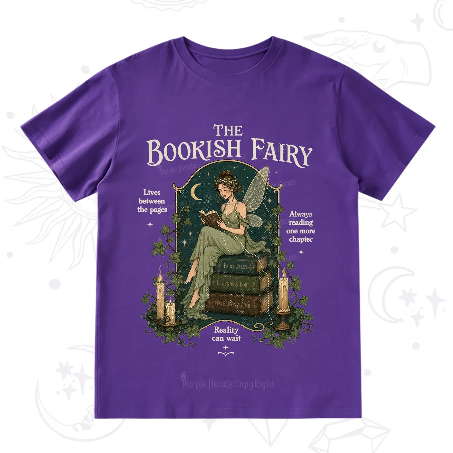 Purplehecate The Bookish Fairy T-Shirt