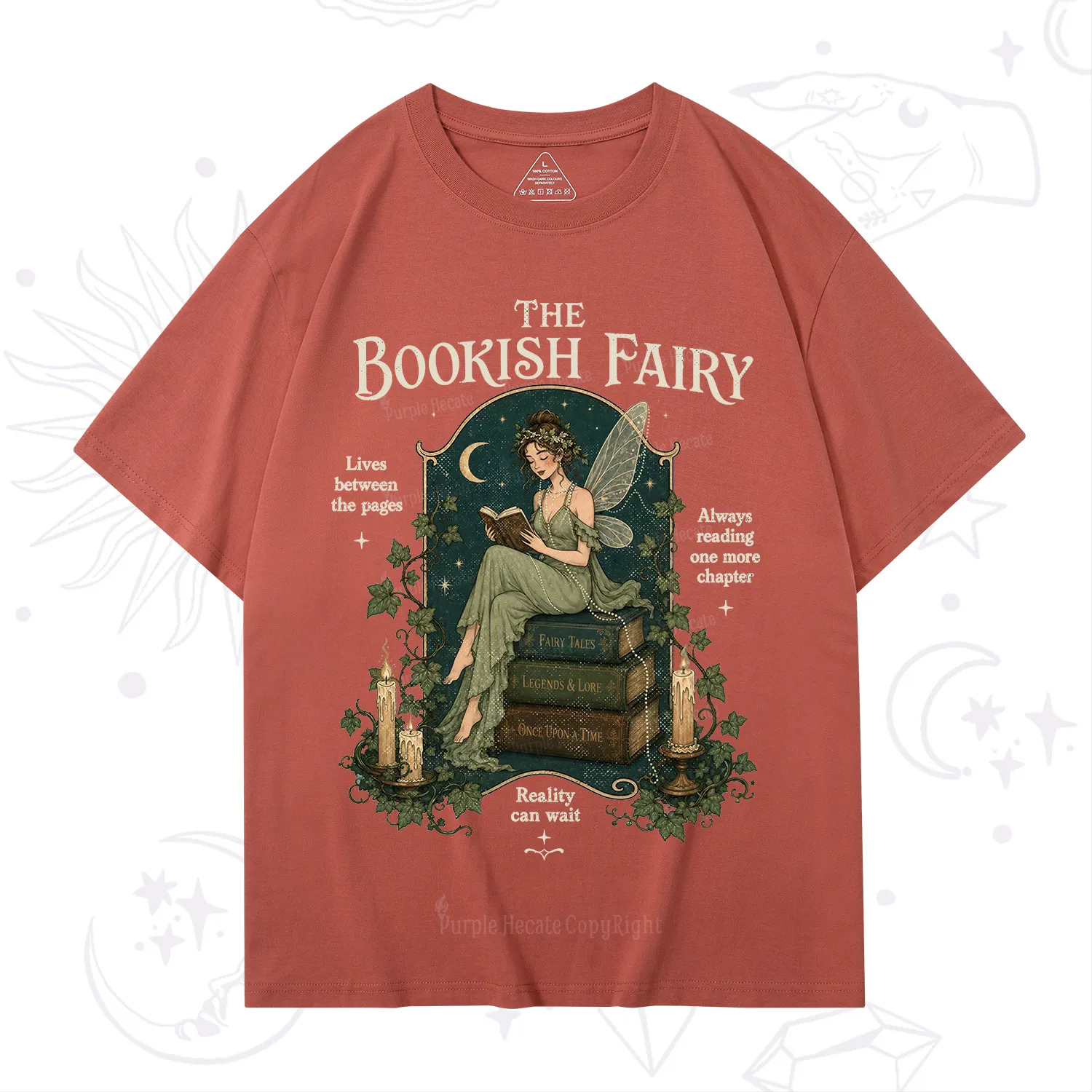 Purplehecate The Bookish Fairy T-Shirt
