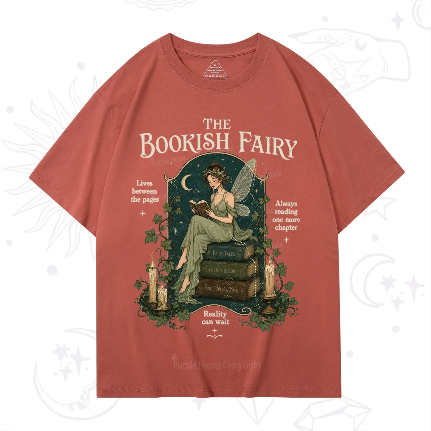 Purplehecate The Bookish Fairy T-Shirt