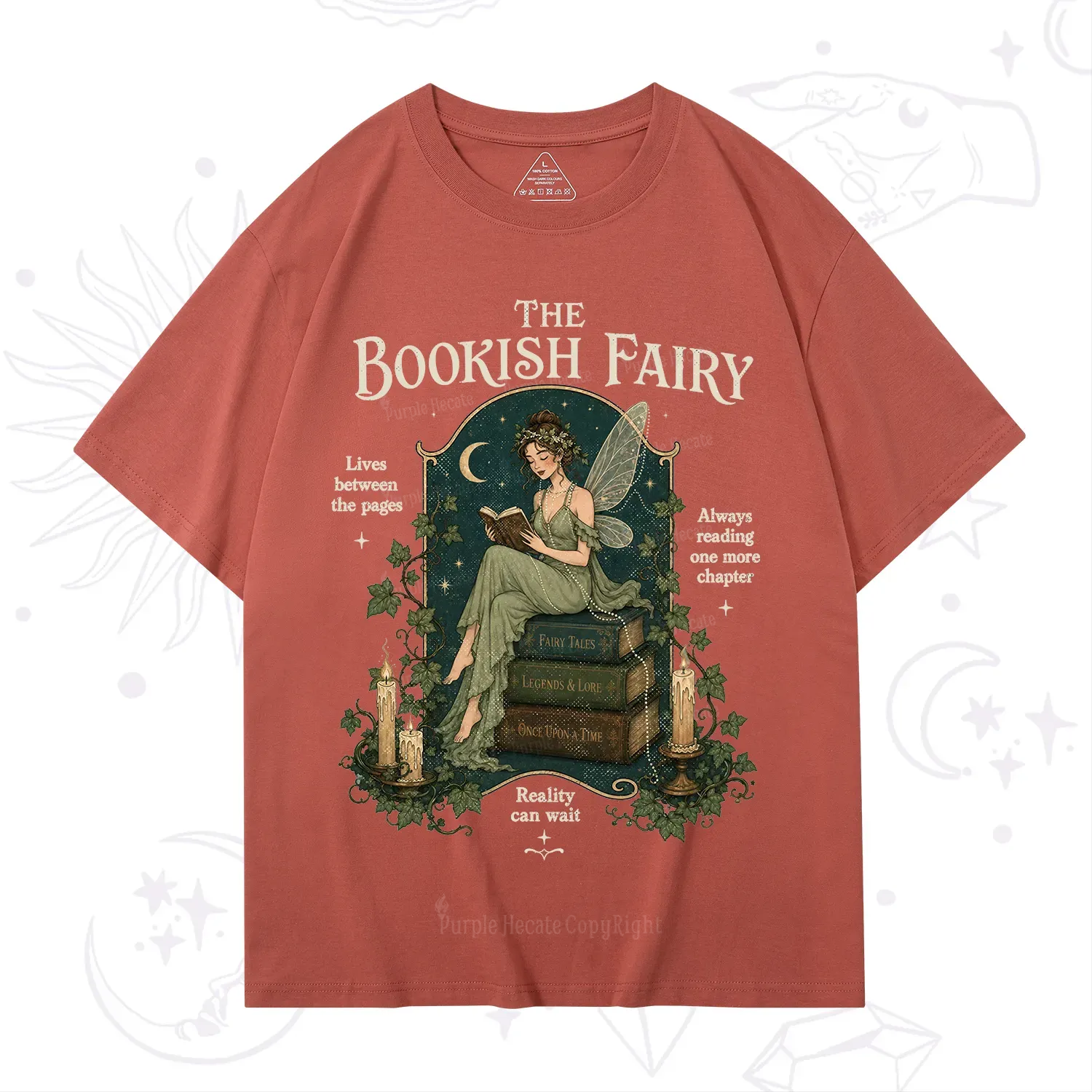 Purplehecate The Bookish Fairy T-Shirt