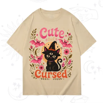 Purplehecate Cute but Cursed Black Cat T-Shirt
