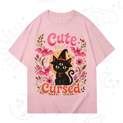 Purplehecate Cute but Cursed Black Cat T-Shirt