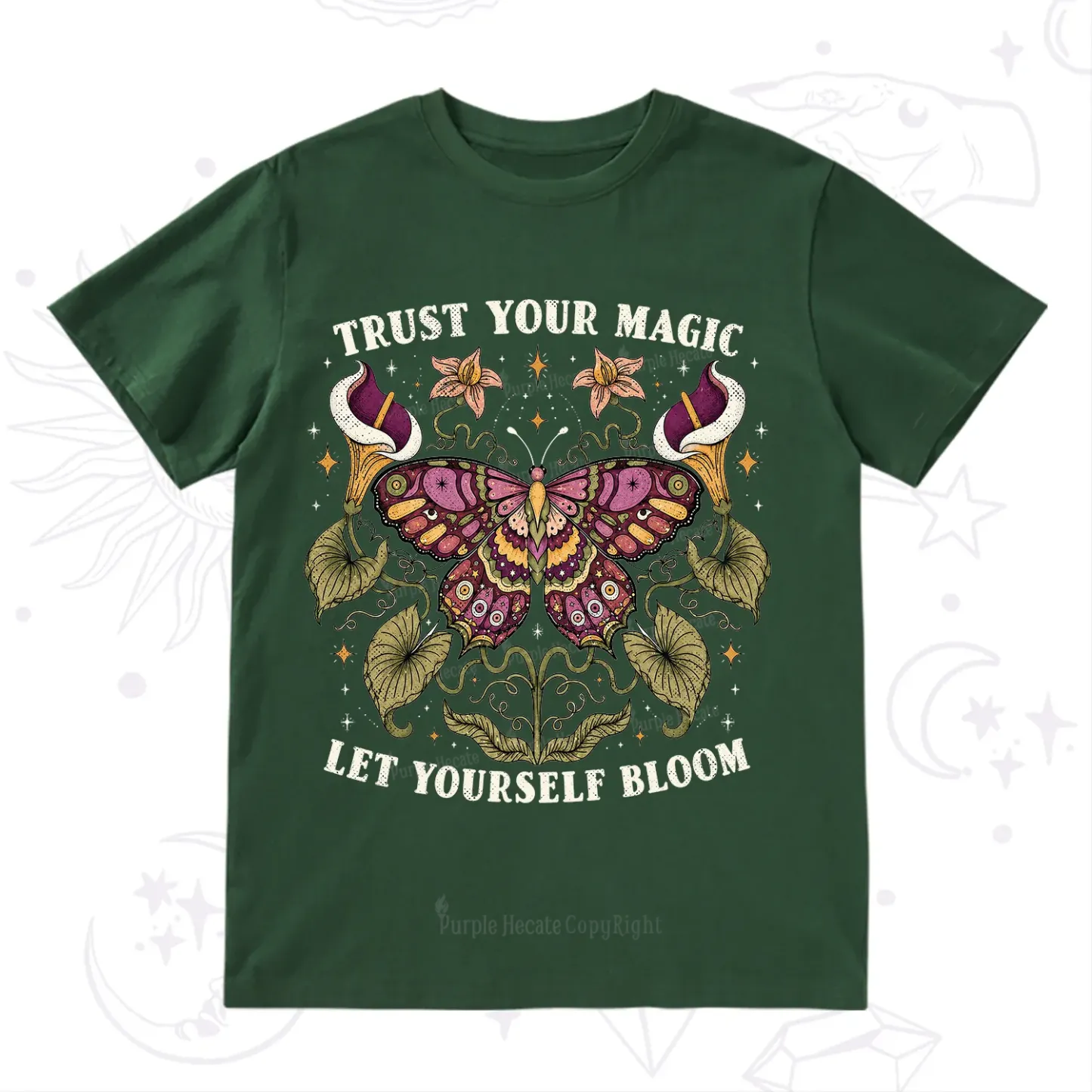 Purplehecate Trust Your Magic Butterfly T-Shirt