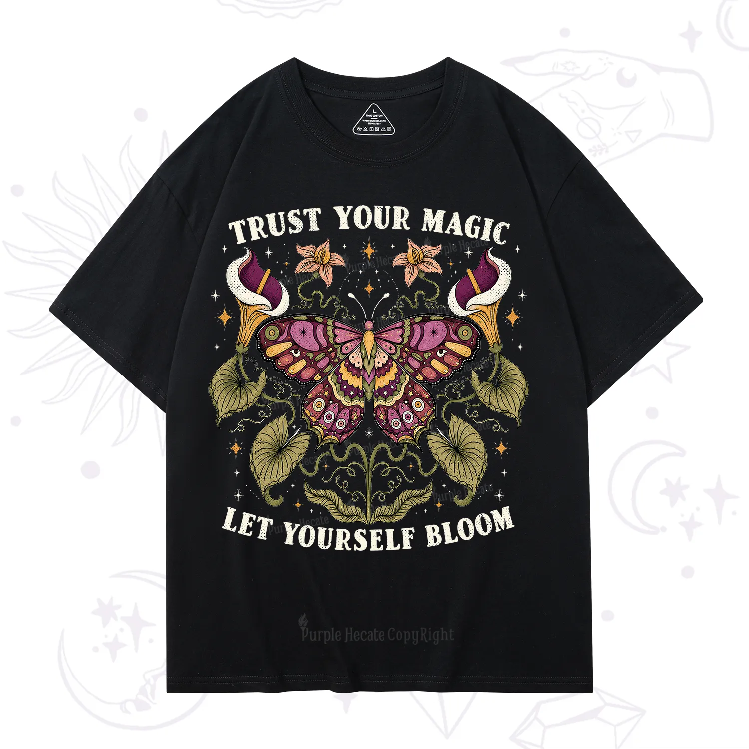 Purplehecate Trust Your Magic Butterfly T-Shirt