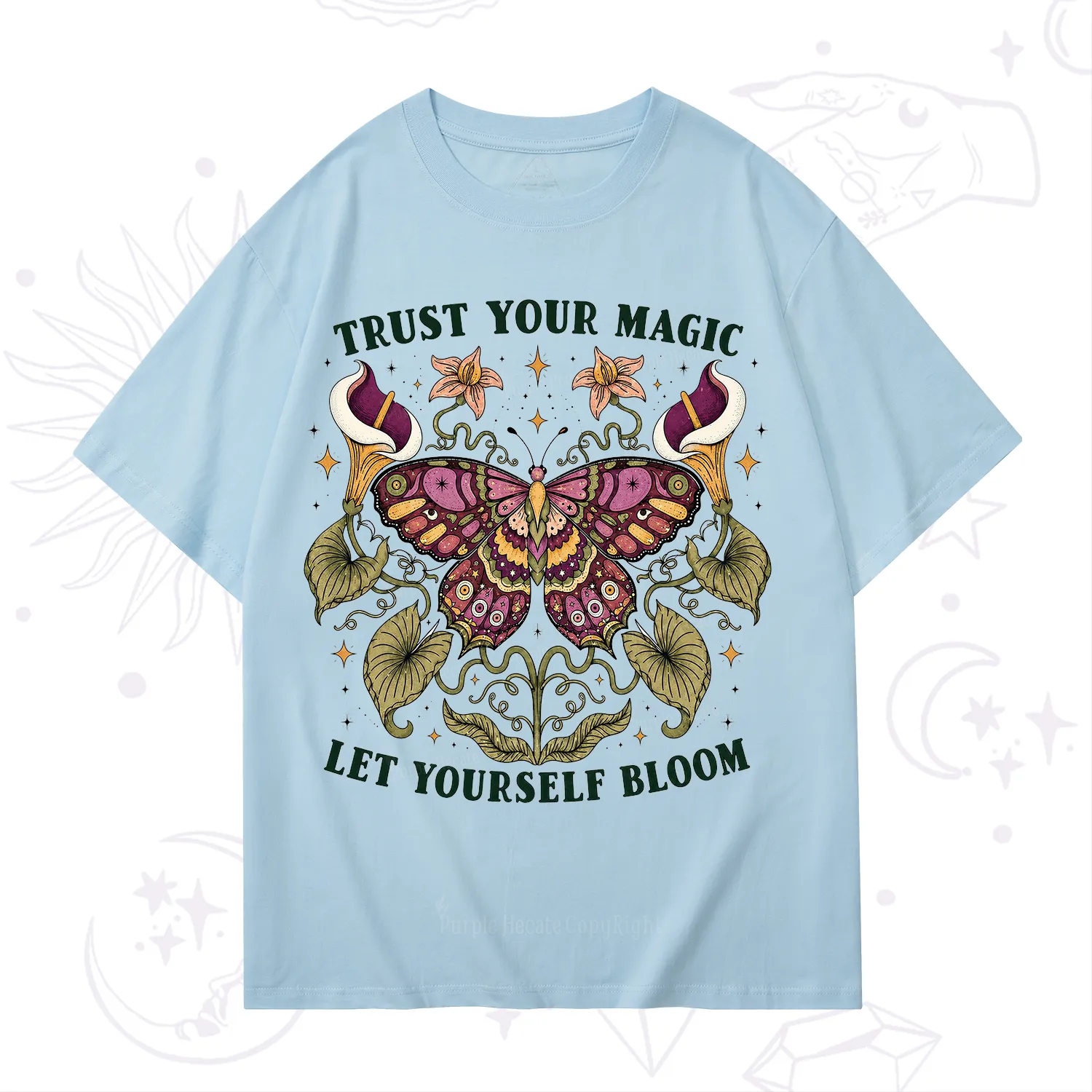 Purplehecate Trust Your Magic Butterfly T-Shirt