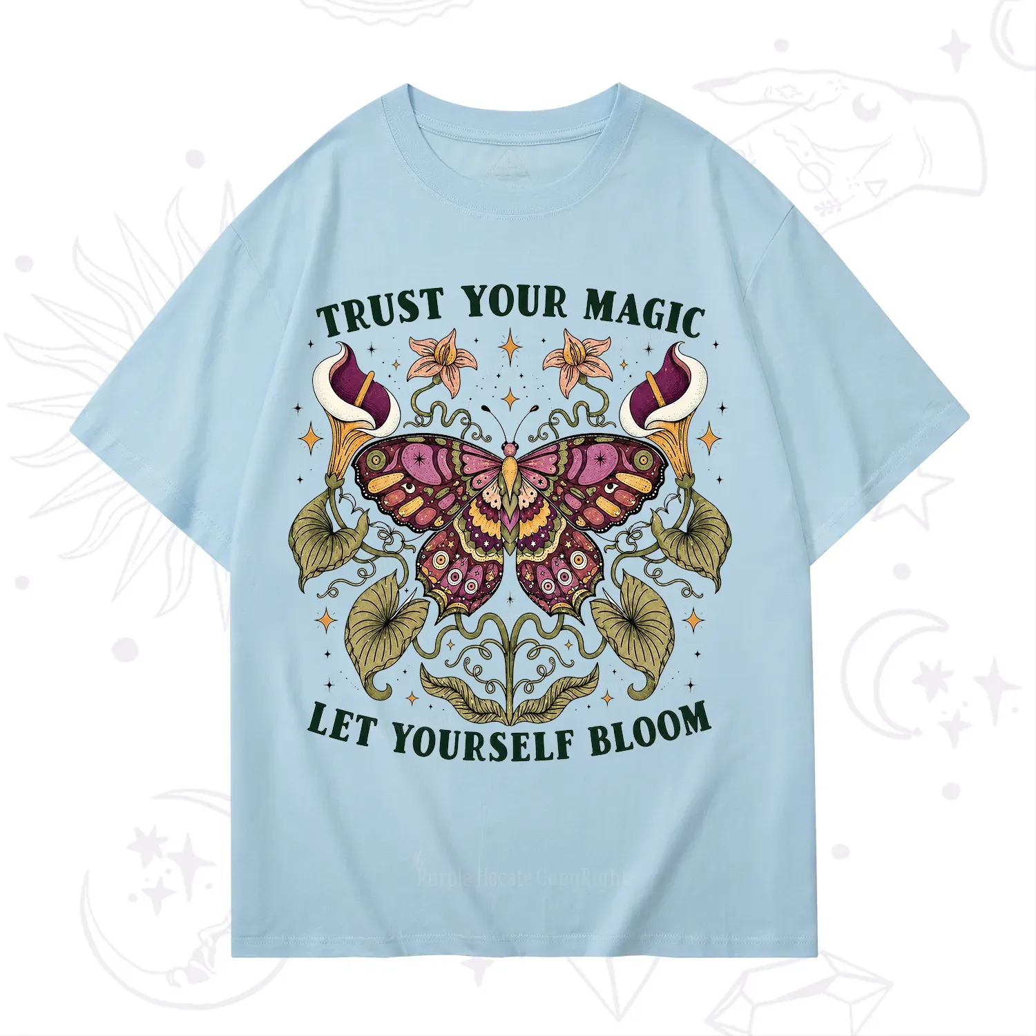 Purplehecate Trust Your Magic Butterfly T-Shirt