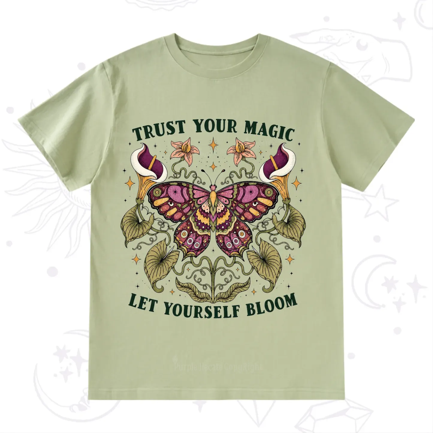 Purplehecate Trust Your Magic Butterfly T-Shirt