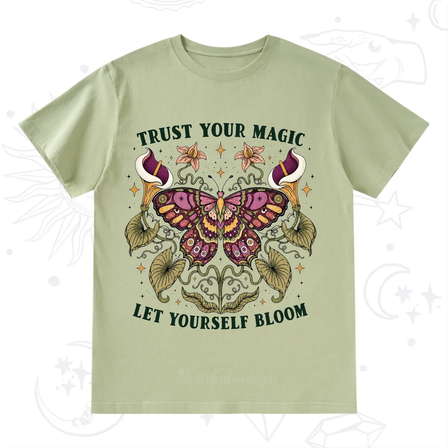 Purplehecate Trust Your Magic Butterfly T-Shirt