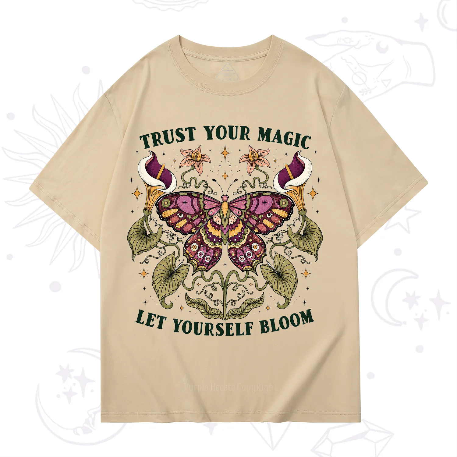 Purplehecate Trust Your Magic Butterfly T-Shirt