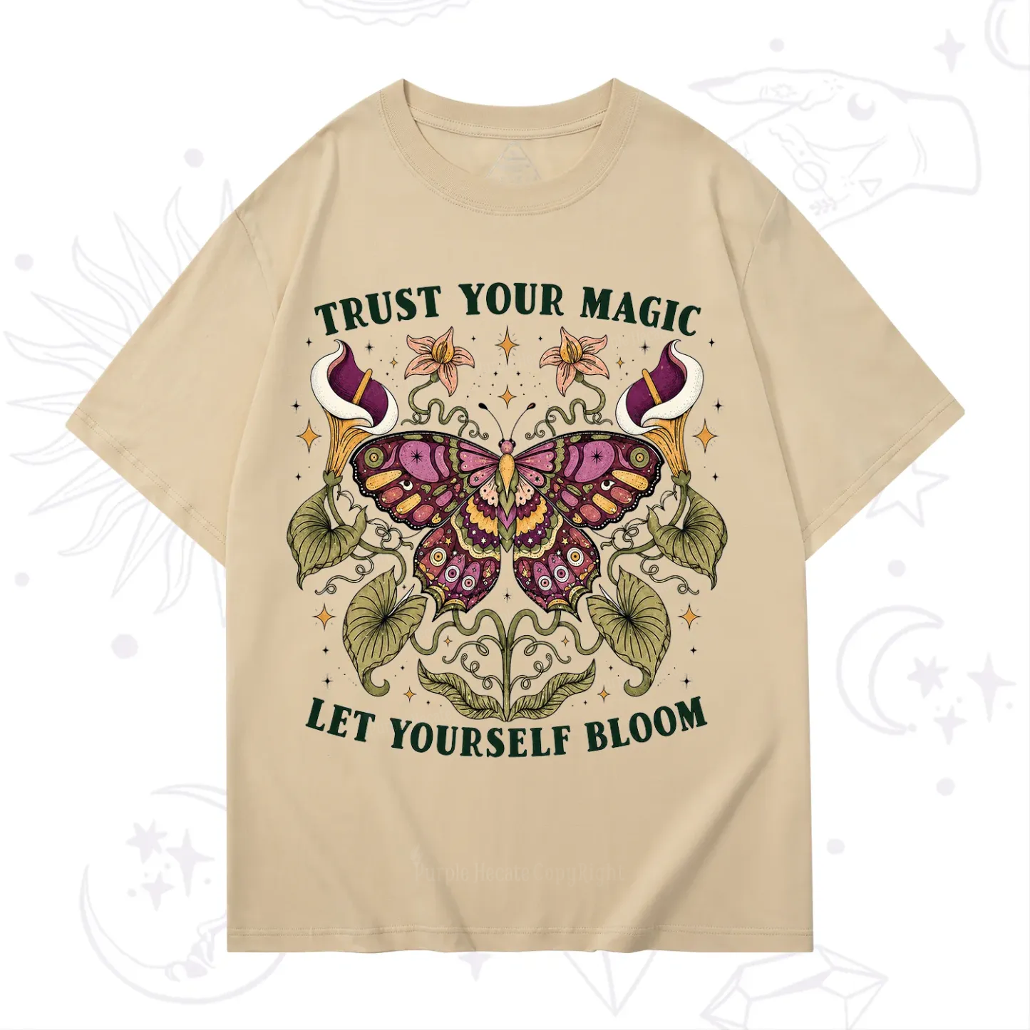 Purplehecate Trust Your Magic Butterfly T-Shirt
