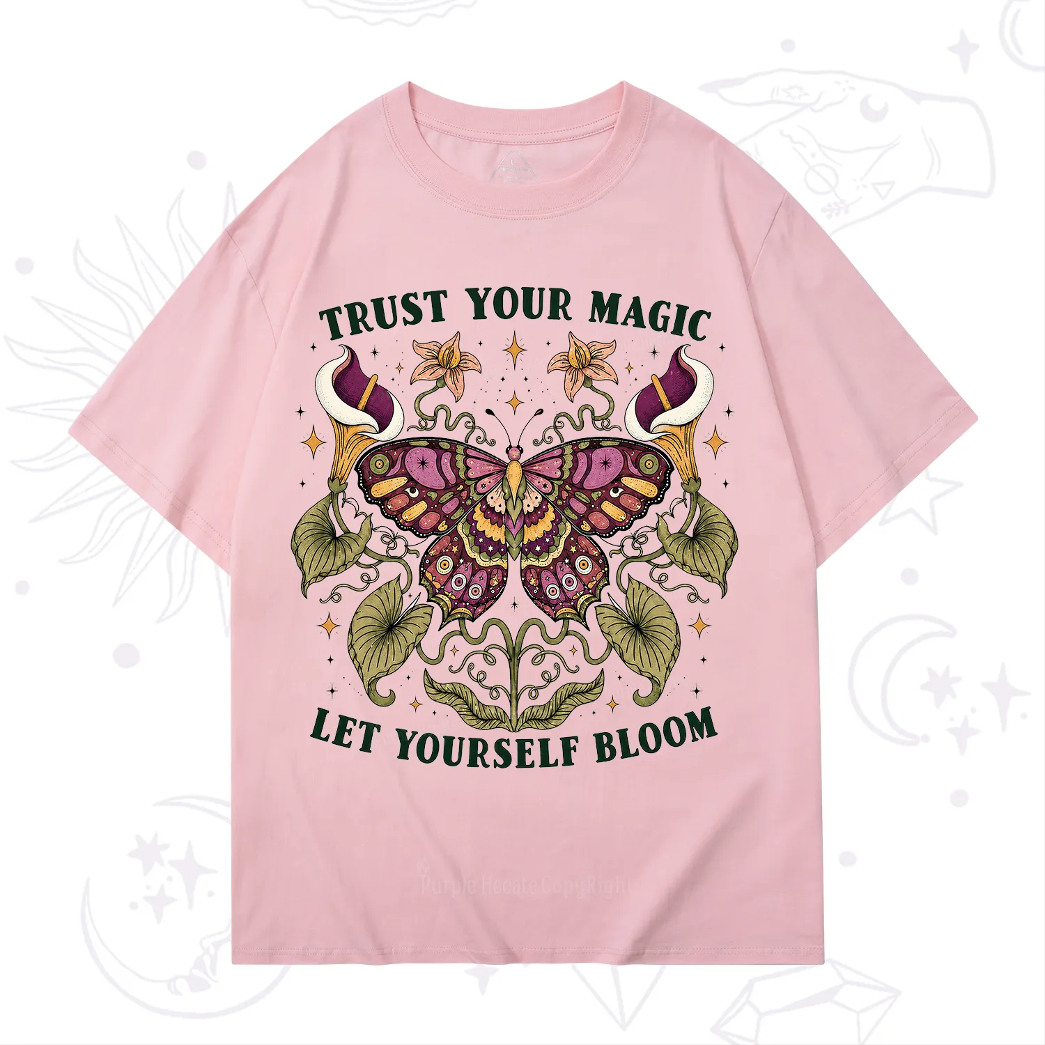 Purplehecate Trust Your Magic Butterfly T-Shirt