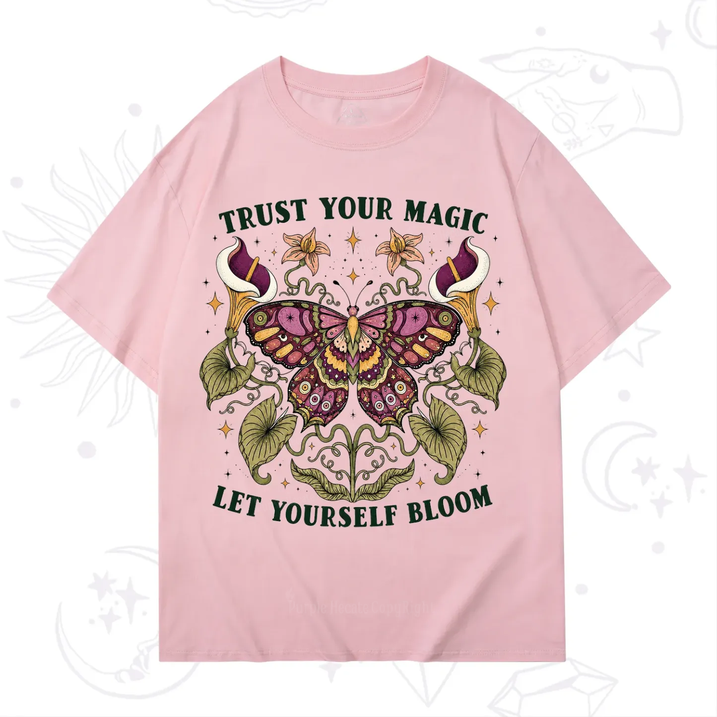 Purplehecate Trust Your Magic Butterfly T-Shirt