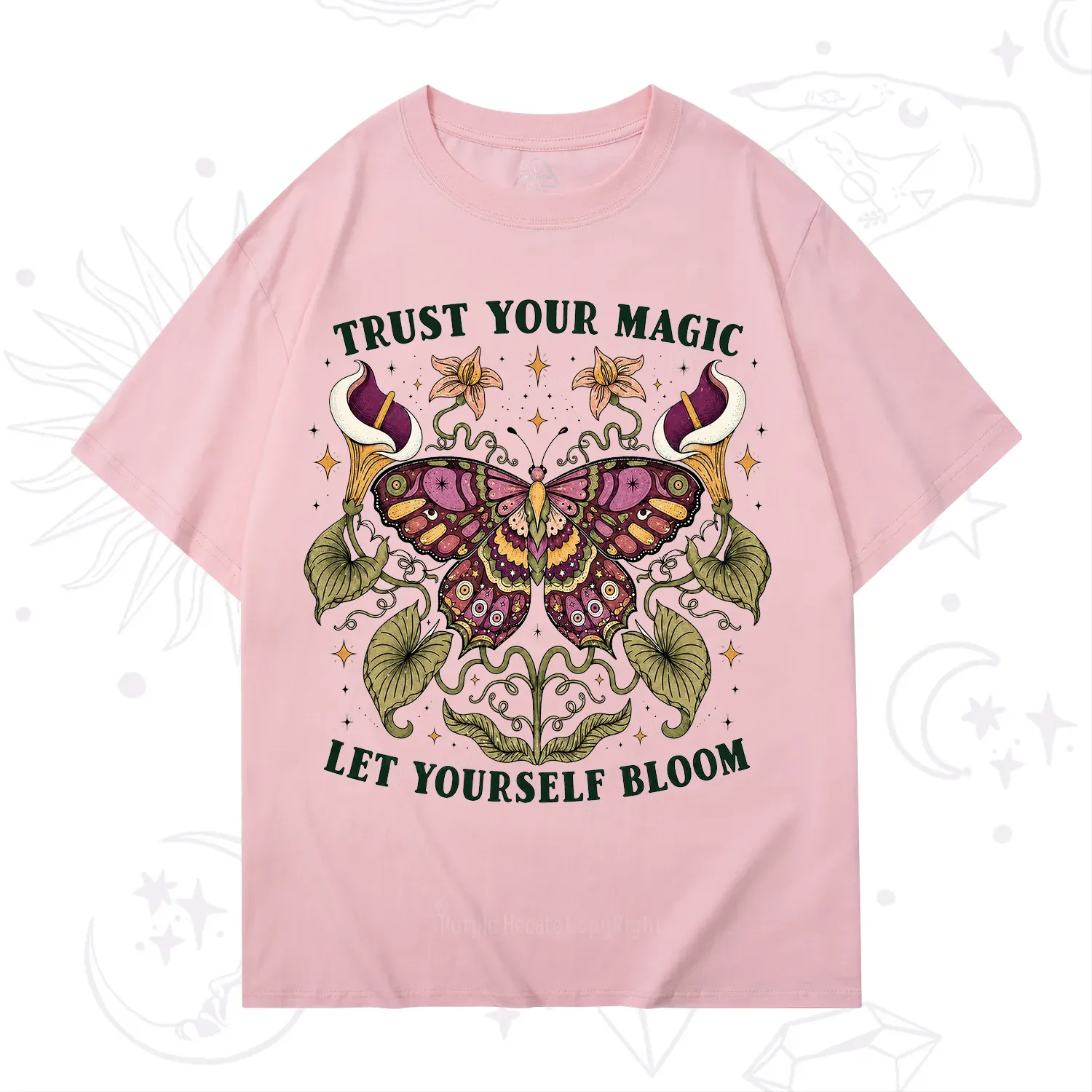Purplehecate Trust Your Magic Butterfly T-Shirt