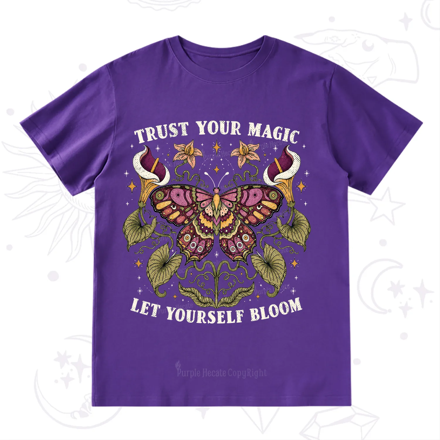 Purplehecate Trust Your Magic Butterfly T-Shirt