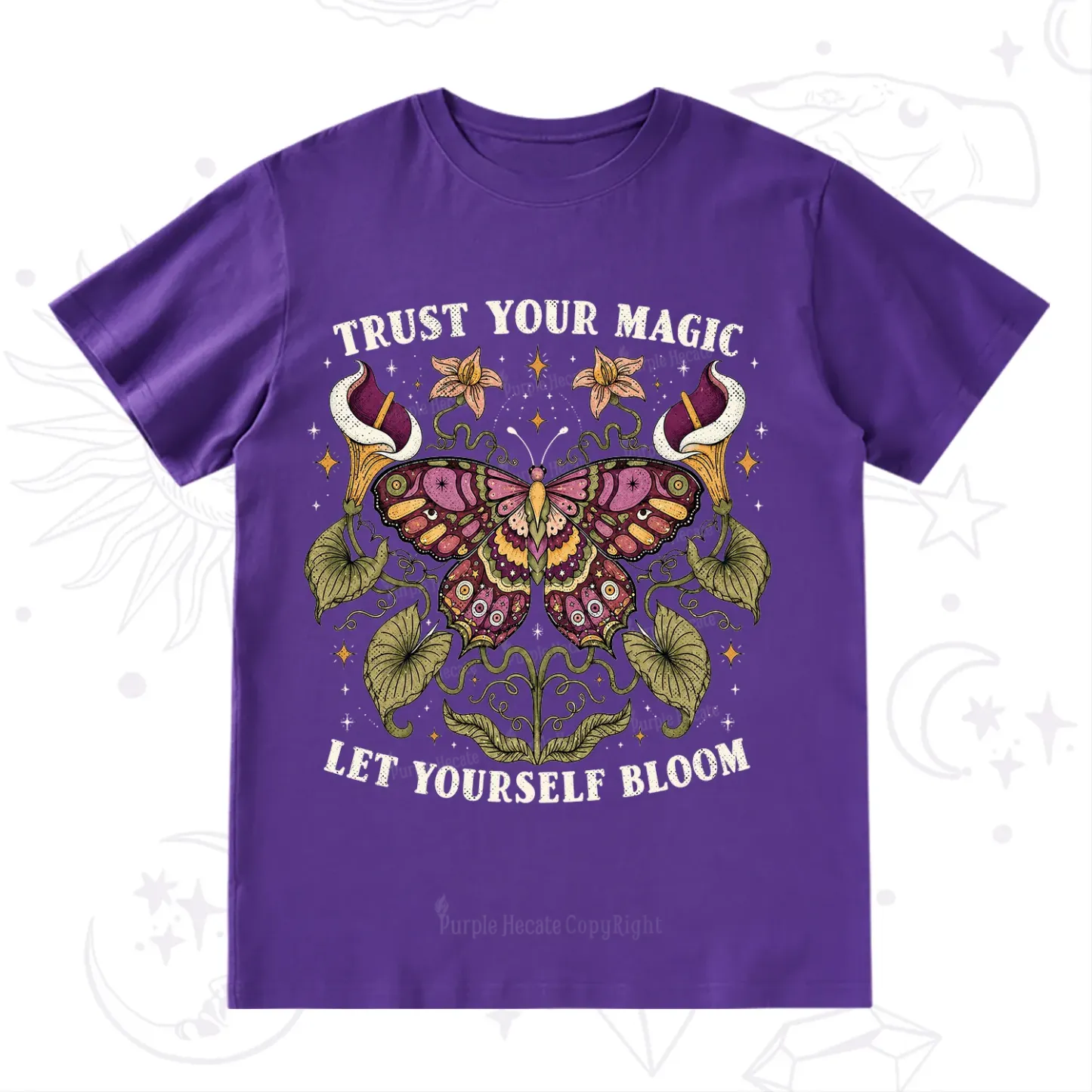 Purplehecate Trust Your Magic Butterfly T-Shirt