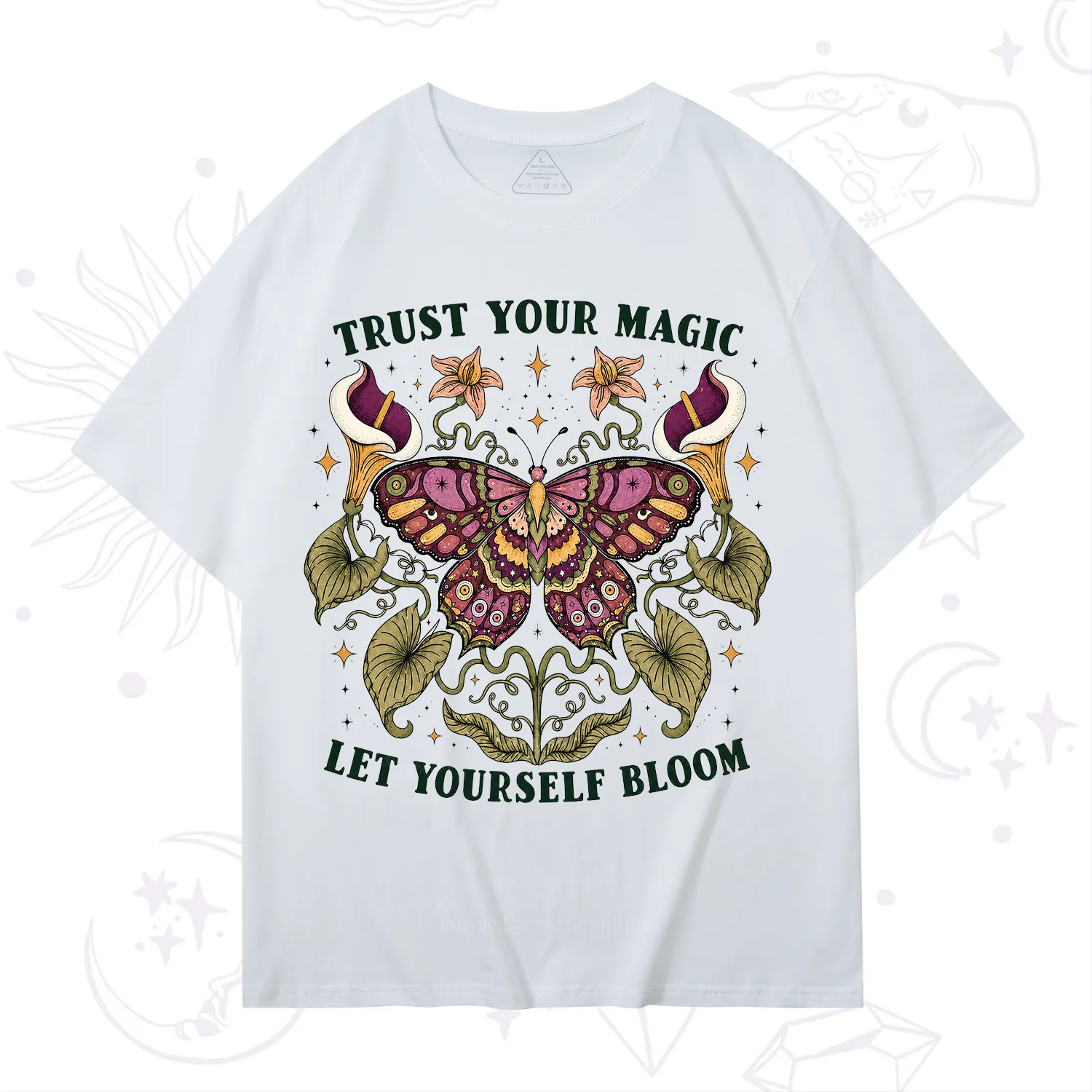 Purplehecate Trust Your Magic Butterfly T-Shirt