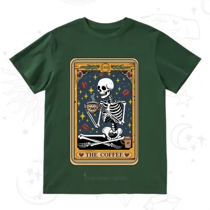 Purplehecate The Coffee Lover Tarot Card T-Shirt