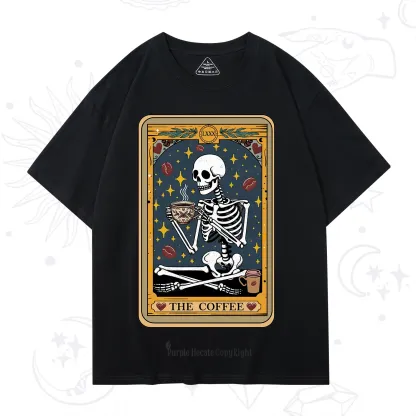 Purplehecate The Coffee Lover Tarot Card T-Shirt