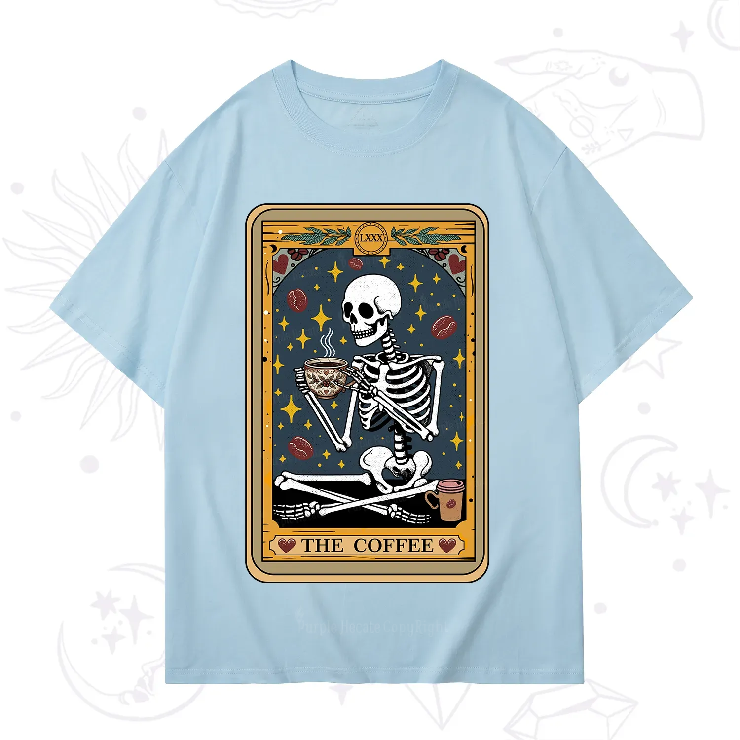 Purplehecate The Coffee Lover Tarot Card T-Shirt
