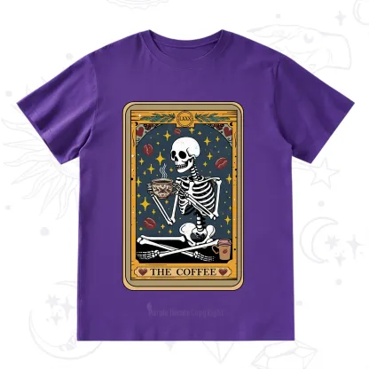 Purplehecate The Coffee Lover Tarot Card T-Shirt