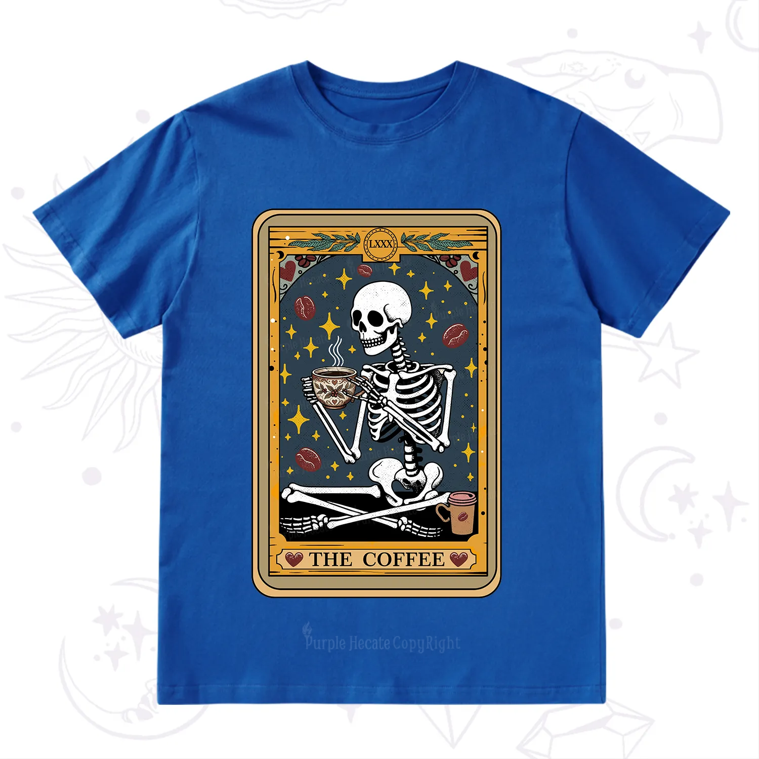 Purplehecate The Coffee Lover Tarot Card T-Shirt