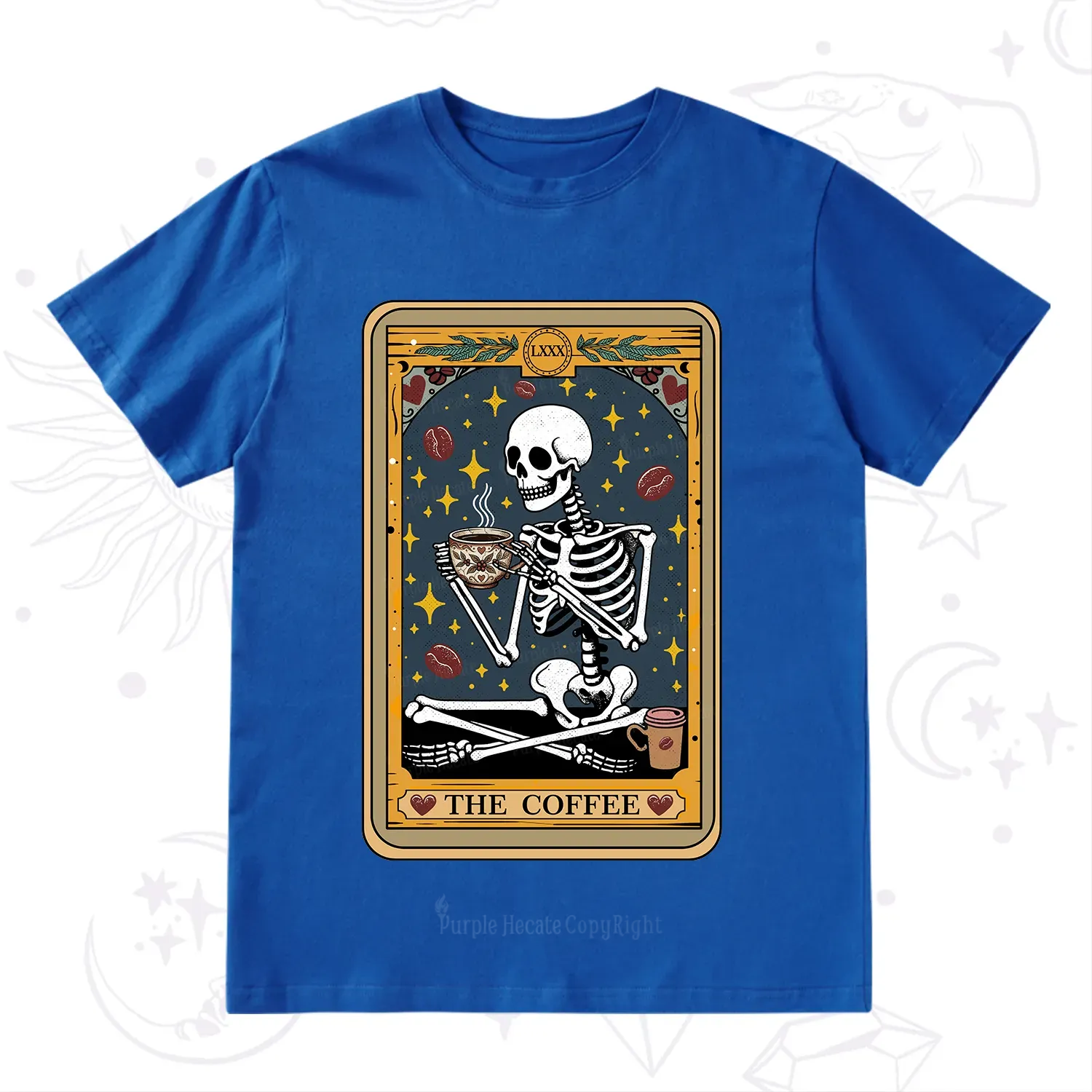 Purplehecate The Coffee Lover Tarot Card T-Shirt