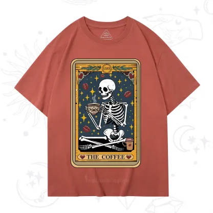 Purplehecate The Coffee Lover Tarot Card T-Shirt