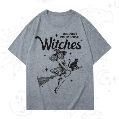 Purplehecate Support Your Local Witches Funny Witch T-Shirt