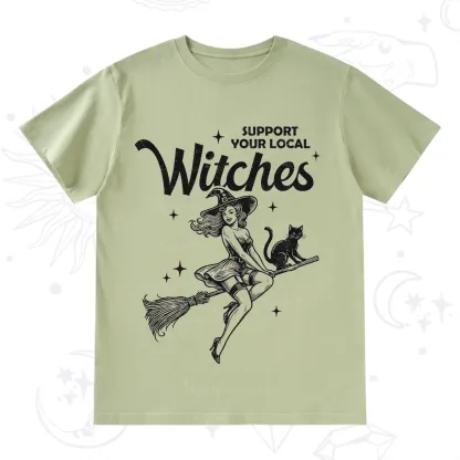 Purplehecate Support Your Local Witches Funny Witch T-Shirt