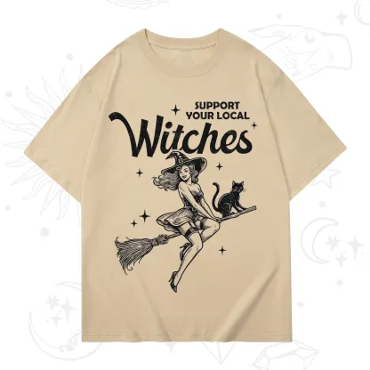 Purplehecate Support Your Local Witches Funny Witch T-Shirt