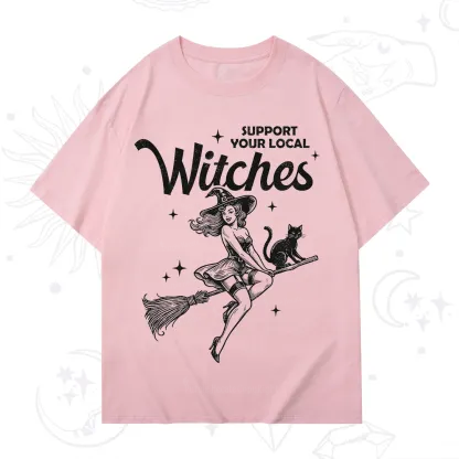 Purplehecate Support Your Local Witches Funny Witch T-Shirt