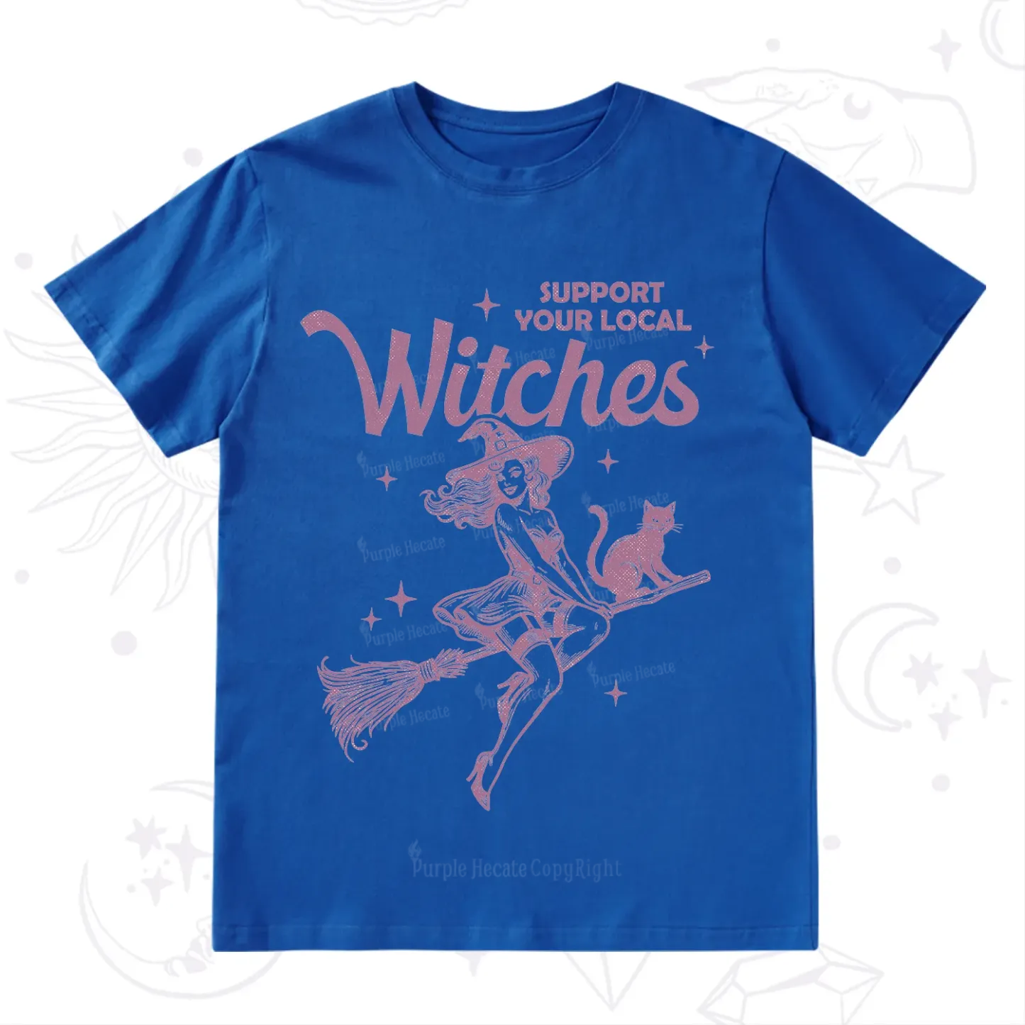 Purplehecate Support Your Local Witches Funny Witch T-Shirt