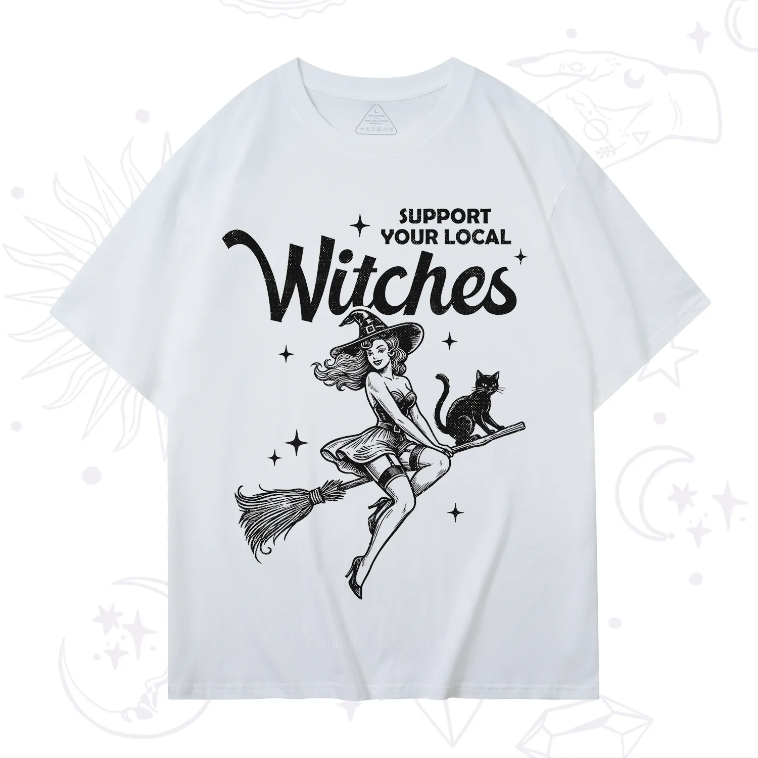 Purplehecate Support Your Local Witches Funny Witch T-Shirt
