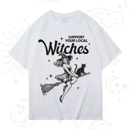 Purplehecate Support Your Local Witches Funny Witch T-Shirt