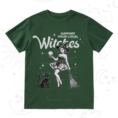 Purplehecate Support Your Local Witches T-Shirt
