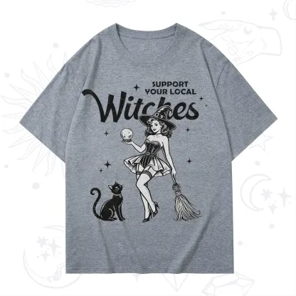 Purplehecate Support Your Local Witches T-Shirt