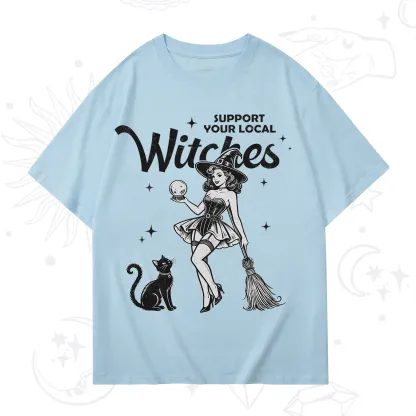 Purplehecate Support Your Local Witches T-Shirt