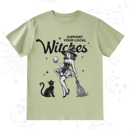 Purplehecate Support Your Local Witches T-Shirt