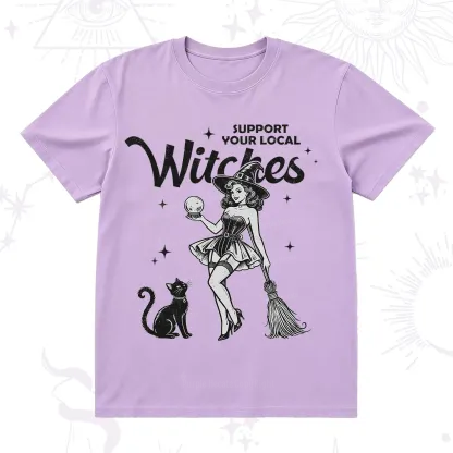 Purplehecate Support Your Local Witches T-Shirt